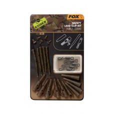 Fox Edges Camo Safety Lead Clip Kit Sz7 5pk Fox Edges Camo Safety Lead Clip Kit Sz7 5pk